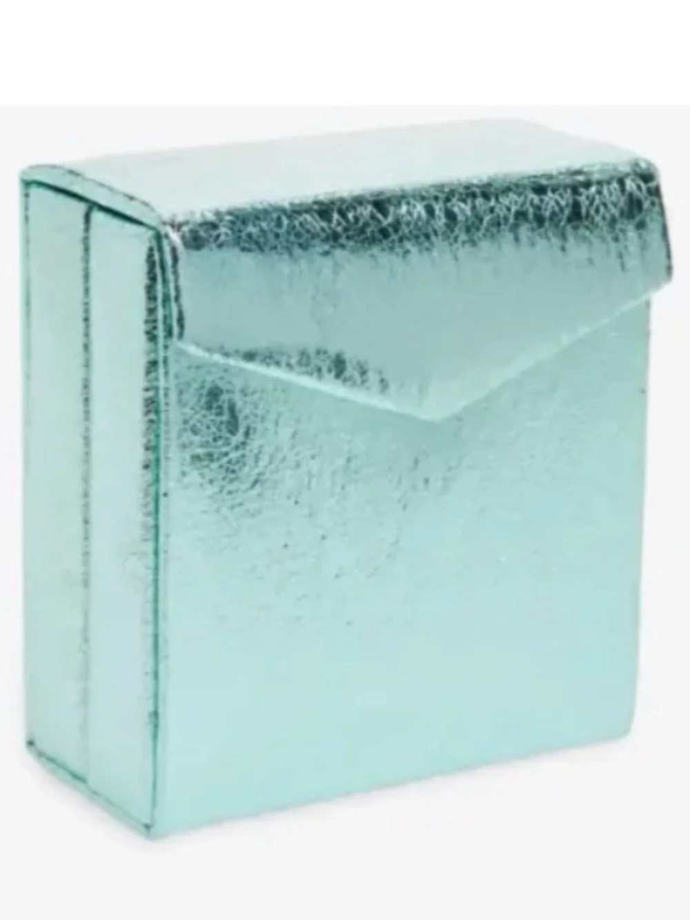 Nordstrom NWT Metallic Aqua Travel Jewelry Organizer Case Foldable